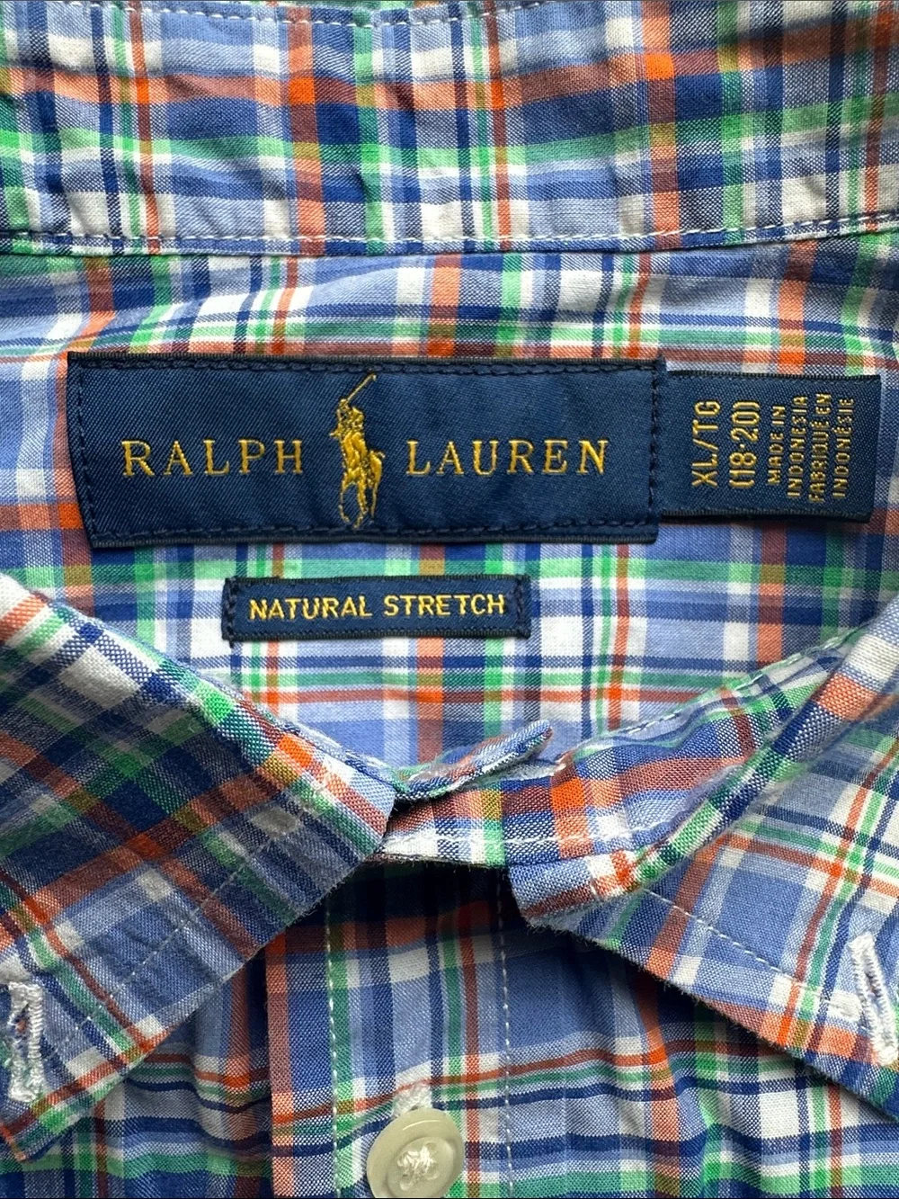 Ralph Lauren Multicolor Plaid Short-Sleeve Button-Down Shirt - Blue, Green, Red